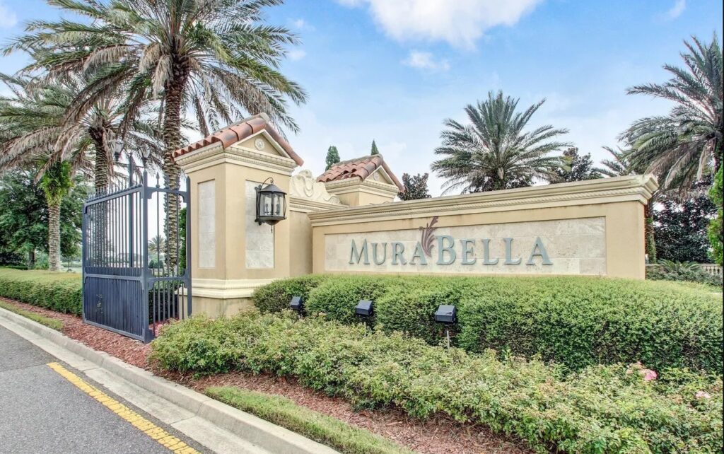 Murabella neighborhood entrance sign in St. Johns County, Florida